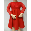 loknis piros kislány ruha