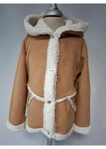 bébi kislány mű irha kiskabát