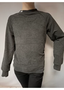 Fiú elegáns grafit szürke pulóver