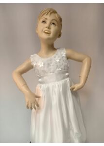 fehér keresztelő vagy gyűrű vivő kislány ruha
