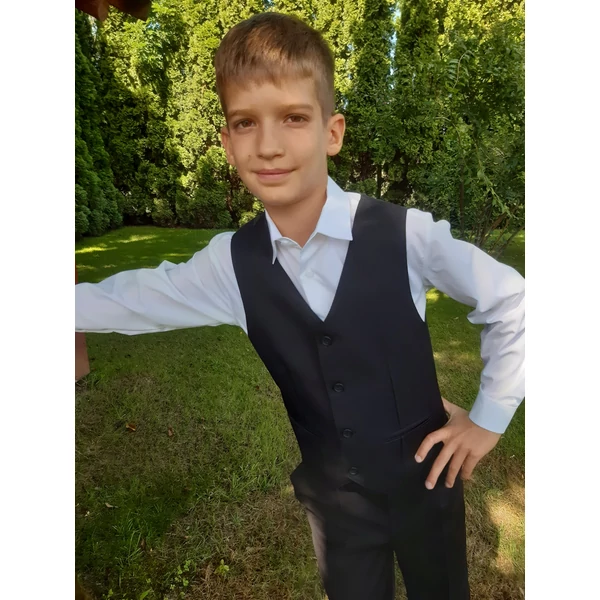 fekete fiú mellény