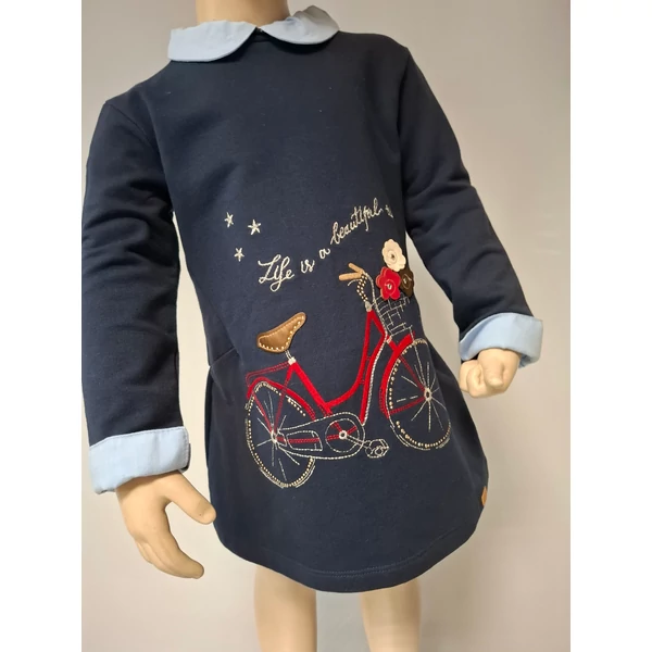 sötétkék bébi kislány ruha