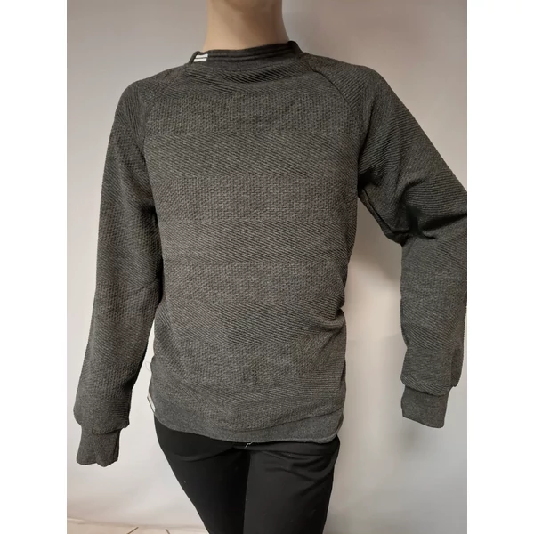 Fiú elegáns grafit szürke pulóver